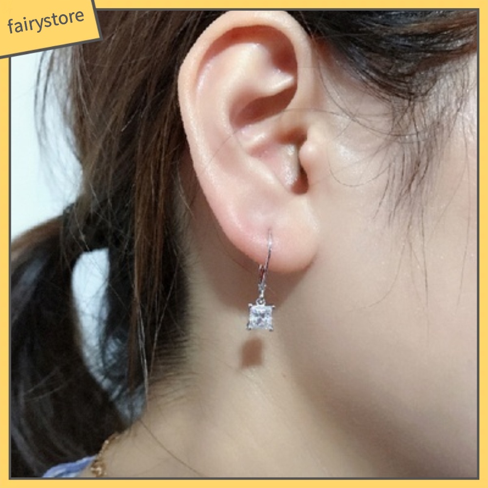 Khuyên Tai Đính Đá Nhân Tạo Thời Trang Dành Cho Nữ