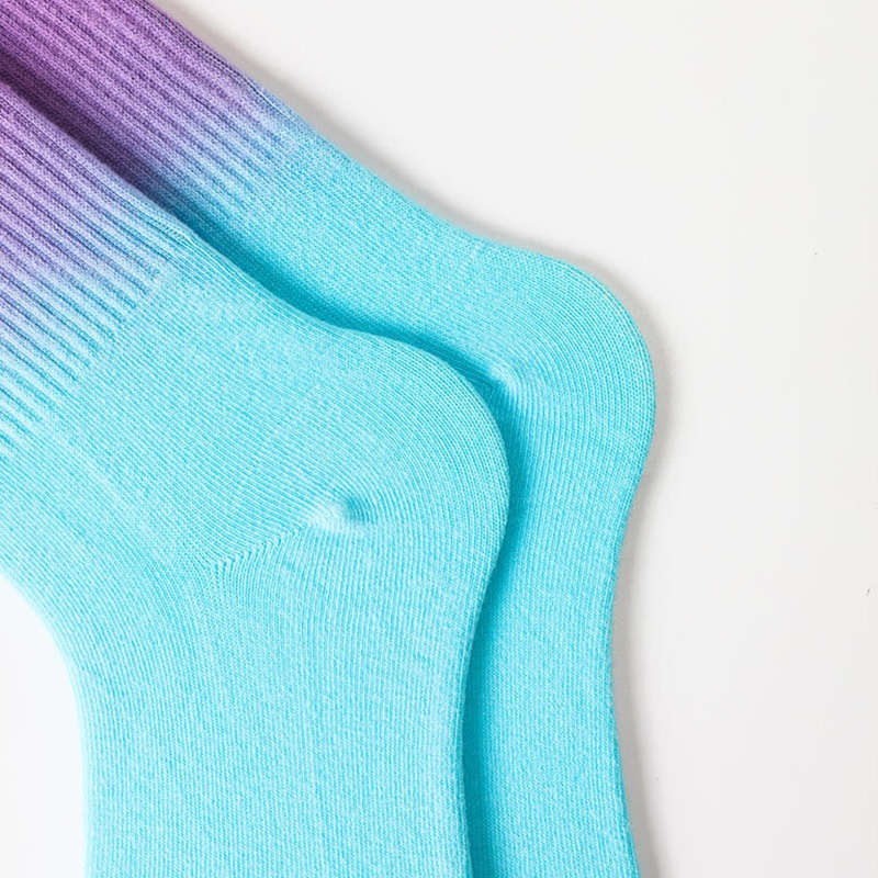 Xiangbao Vớ Cotton Nhuộm Màu Gradient Phong Cách Harajuku Hip Hop Cho Nam Và Nữ