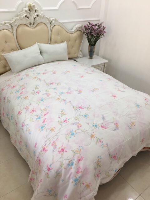 Chăn Lụa Tencel - Chăn Xuân Thu - Thu Đông (Size 2m*2m2) Hàng Công Ty HAPPINESS