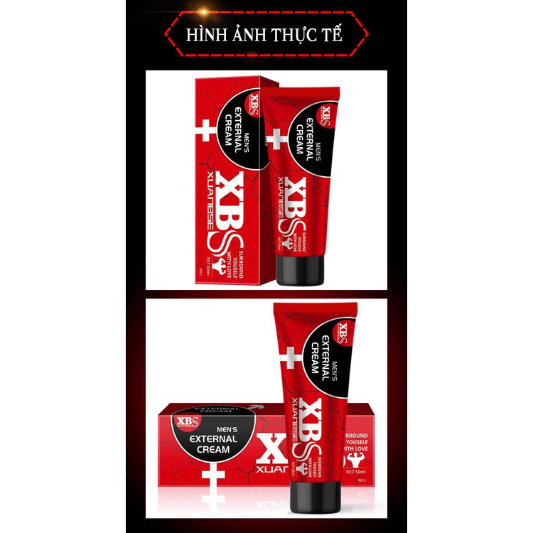 Kem Massage Tăng Kích Thước XBS 50ml Dài 18cm Dễ Dàng Chỉ Sau 1 Liệu Trình Đem Lại Sự Tự Tin Cho Nam