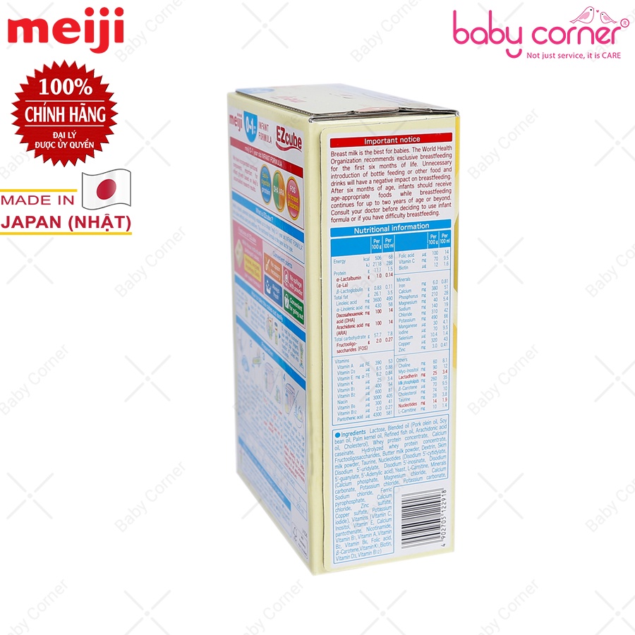 [HSD 2/3/2023] SỮA BỘT MEIJI INFANT FORMULA EZ CUBE SỐ 1 HỘP 432G