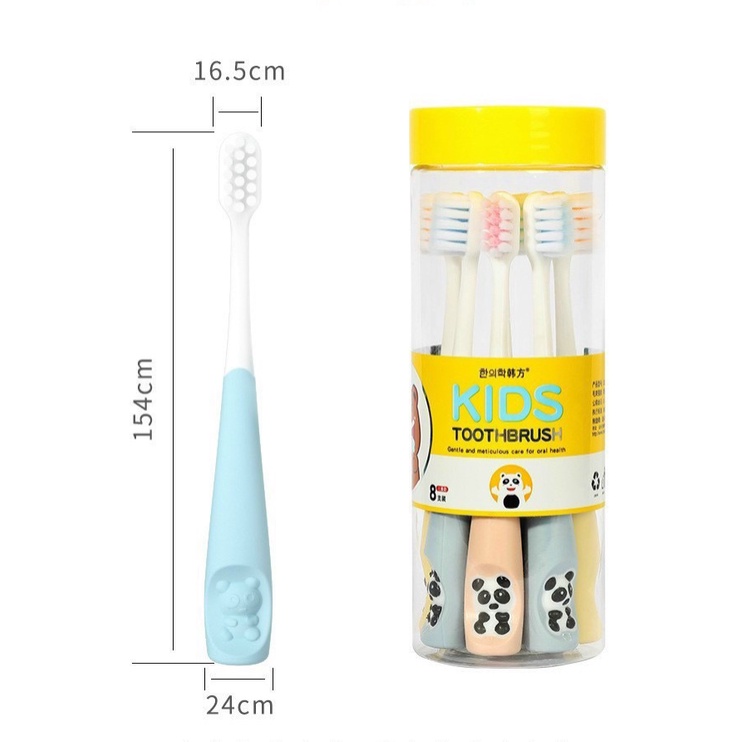 Set 8 Bàn chải đánh răng trẻ em siêu mềm mượt MSP 222