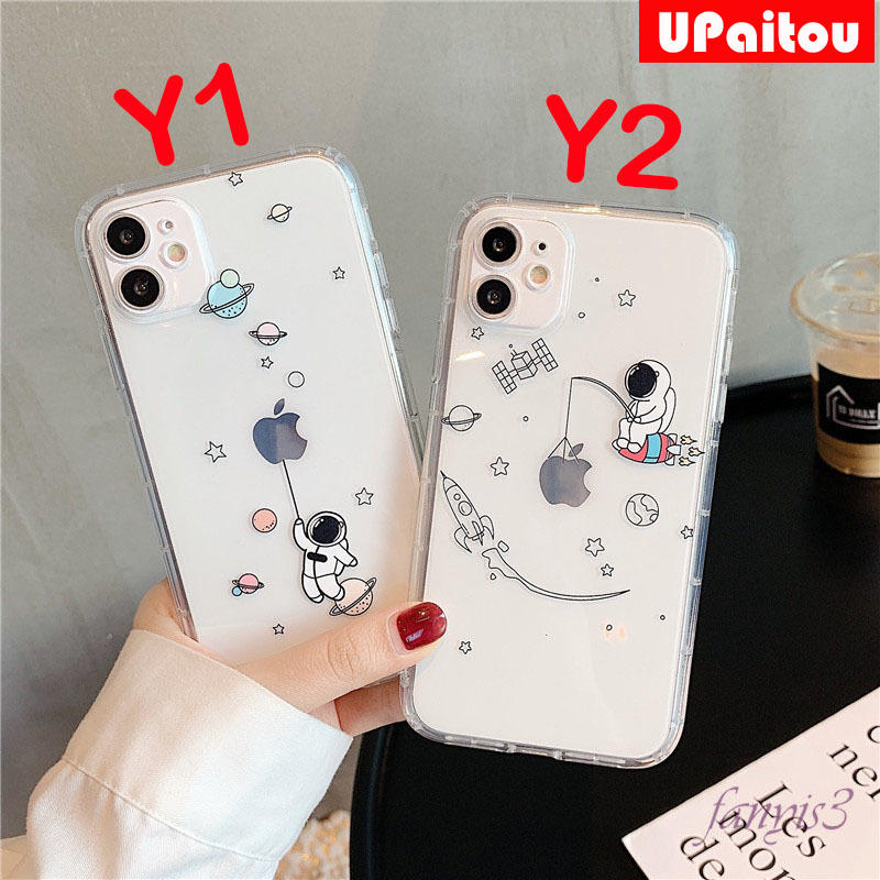 ốp điện thoại Silicone Họa Tiết Phi Hành Gia Dễ Thương Cho Iphone 12 11 Pro Max 12 Mini X Xr Xs Max 8 7 Plus | BigBuy360 - bigbuy360.vn