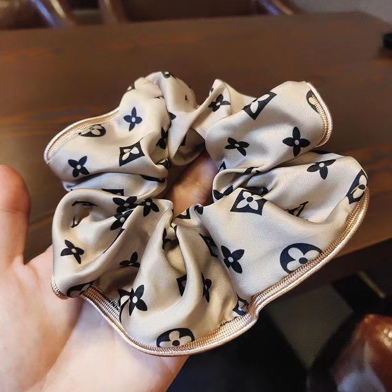 Dây Buộc Tóc Cao Su Xếp Ly Đơn Giản Thời Trang Phong Cách Retro Cho Nữ