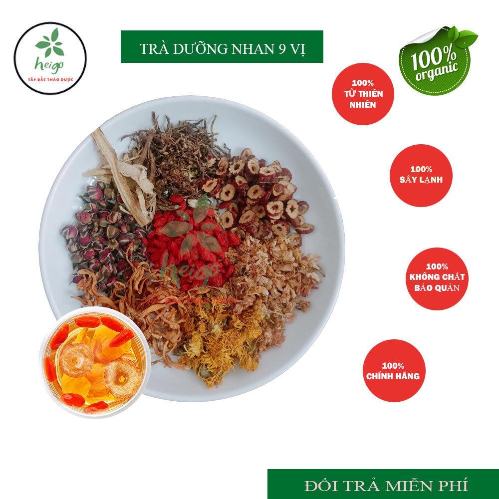 Trà dưỡng nhan 9 vị set 10 gói