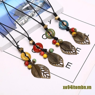 Vòng Cổ Hạt Gốm Phong Cách Dân Tộc Thời Trang Cho Nữ