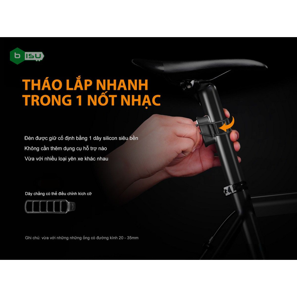 CHÍNH HÃNG PHÂN PHỐI - Đèn pin xe đạp Fenix - BC05R - 10 Lumens