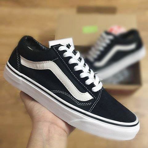 Vans Old Skool Đen Trắng Thấp Cổ Giá Rẻ