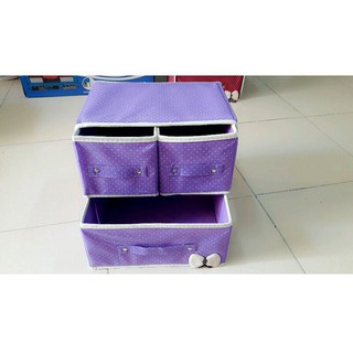 tủ vải 3 ngăn 2 tầng