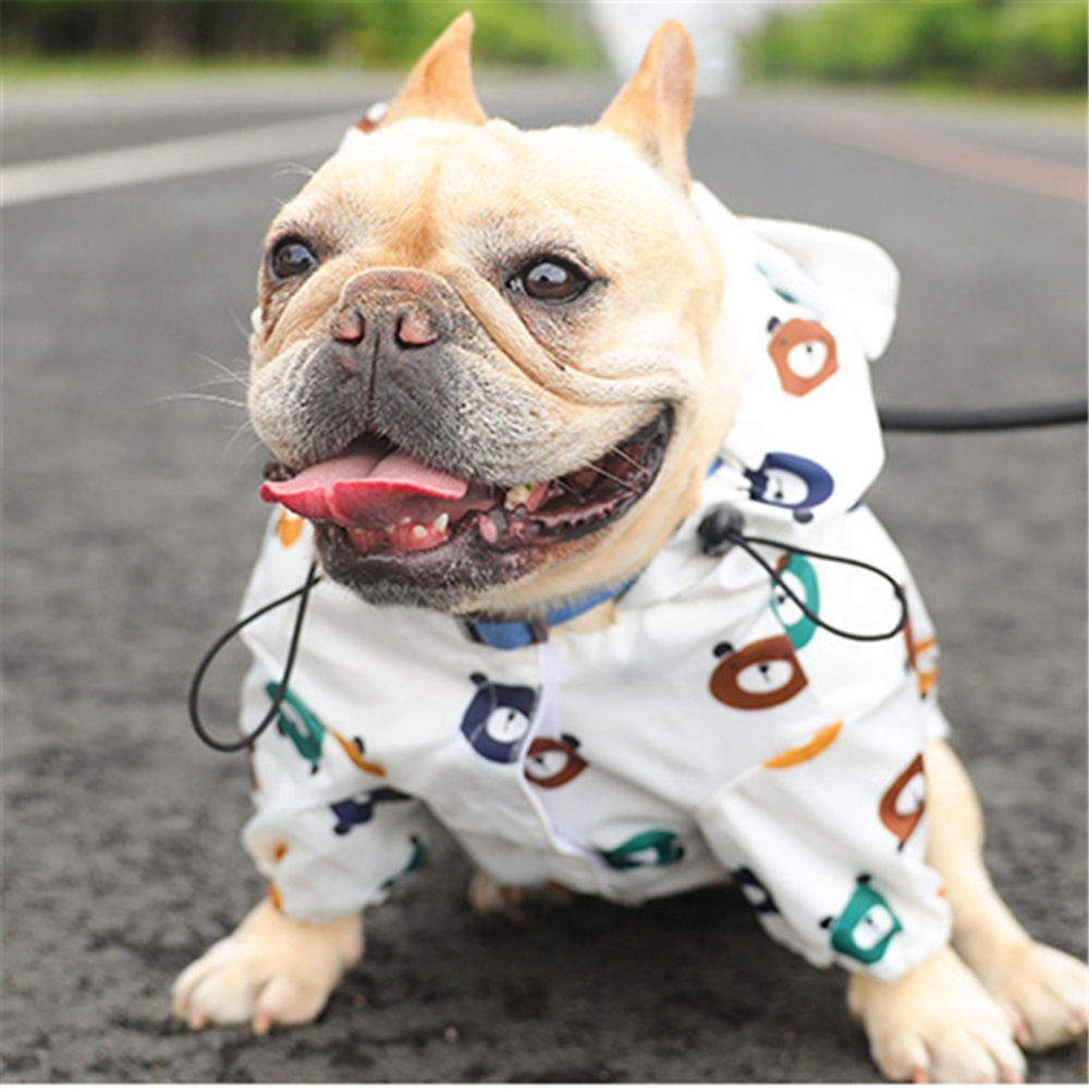 MENGXUAN Welsh Corgi Dog Raincoat Bichon Pet Products Dog Clothes Schnauzer Pug Clothing French Bulldog Poodle Puppy Coat Rain Jacket