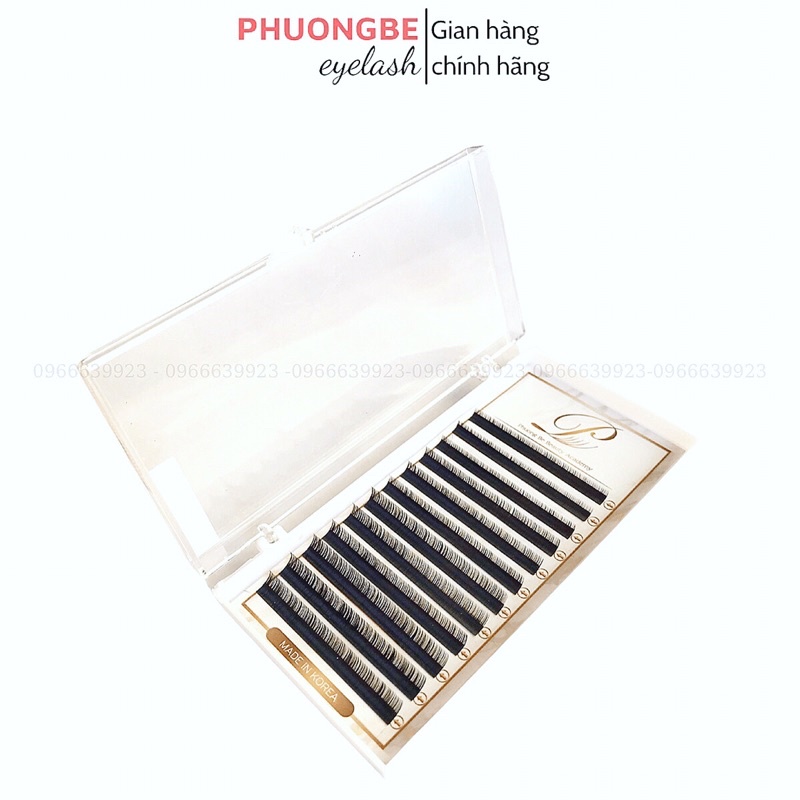 Mi Khay Nối Mi Dưới Cong J B Mix Size Dày 0.10 và 0.12 Dùng Để Nối Mi Thiết Kế