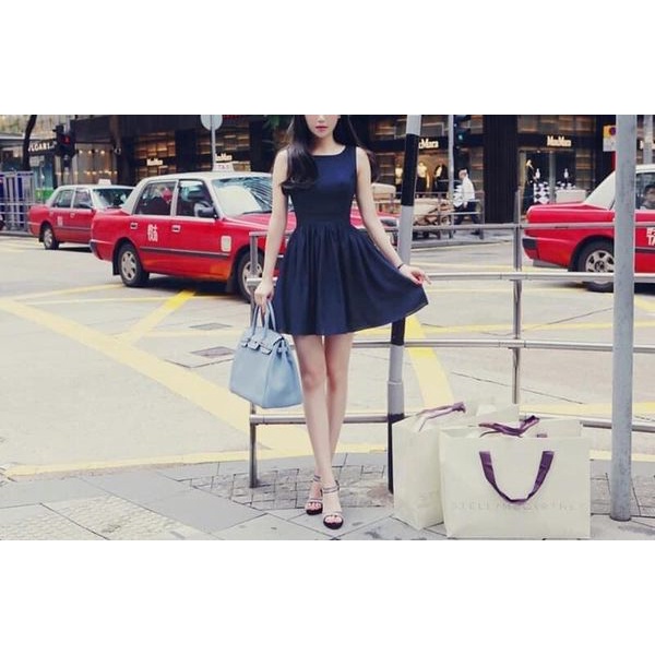 YW478 Đầm Xòe nữ hè sát nách hàng nhập