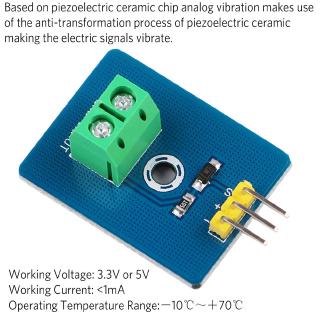DIY KIT 3.3V/5V Ceramic Piezo Vibration Sensor Module Analog Controller Components Supplies Sensor for Arduino UNO R3