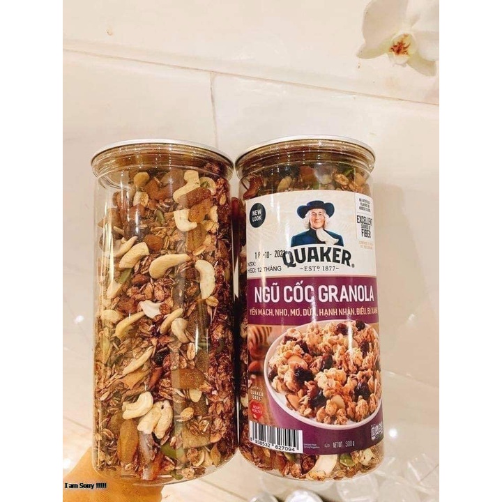 Ngũ cốc ăn kiêng Granola siêu hạt ăn kiêng giảm cân hộp 500g