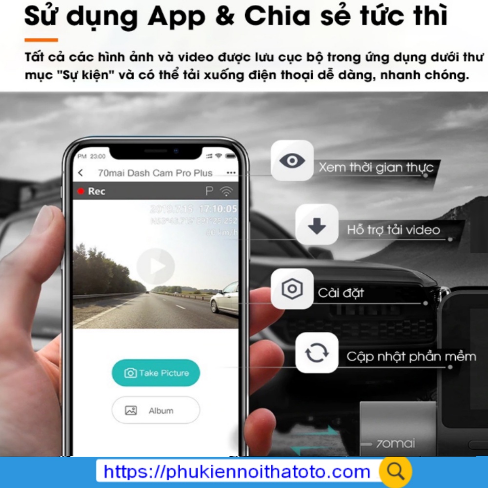 CAMERA HÀNH TRÌNH 70MAI A500S