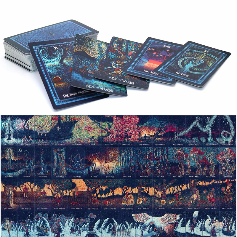 Bộ Bài Tarot 79 Lá Tiếng Anh Bí Ẩn 4 Mùa