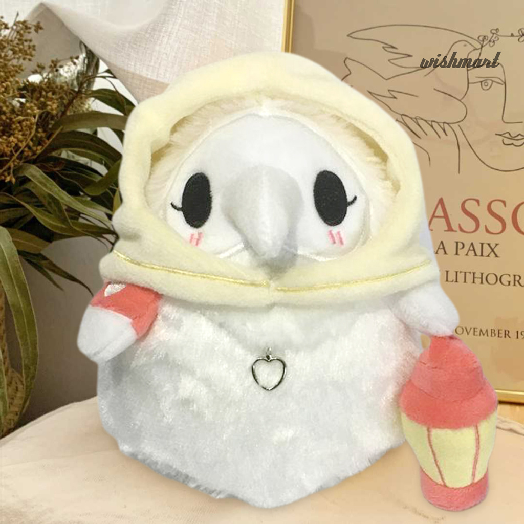[Wish] Plague Doctor Doll Steampunk Luminous White Glow in The Dark Plague Doctor Doll for Children