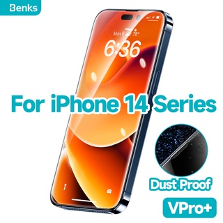 BENKS Kính Cường Lực Chống Bụi Chống Nổ 0.3mm Cho IPhone 14 Plus Pro Max VPRO +