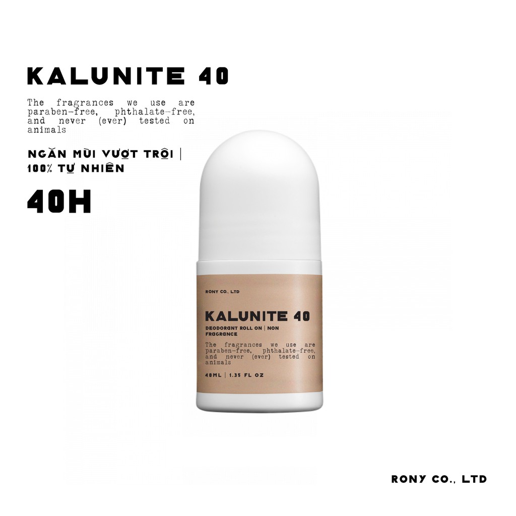 LĂN KHỬ MÙI THIÊN NHIÊN KALUNITE 40