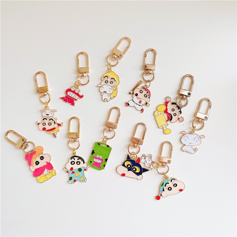 Móc Khóa Hình Hoạt Hình Cậu Bé Bút Chì Shin-chan Bằng Hợp Kim
