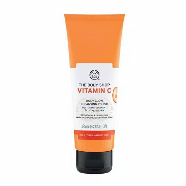 THE BODY SHOP (Hàng Mới Về) Sơn Bóng Vitamin C Làm Sạch Cơ Thể Hàng Ngày Tiện Dụng