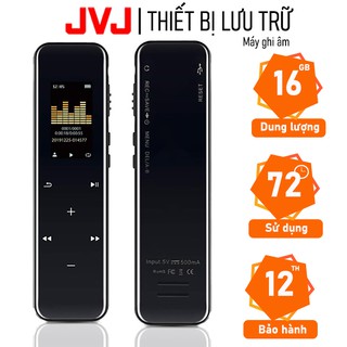 Máy ghi âm chuyên nghiệp JVJ J115 16Gb chất lượng cao chính hãng - nhỏ gọn tiện lợi hỗ trợ lọc âm cực tốt Bh 12T