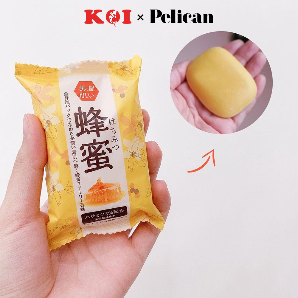 Xà phòng tắm chiết xuất từ mật ong Pelican Honey Soap 80g