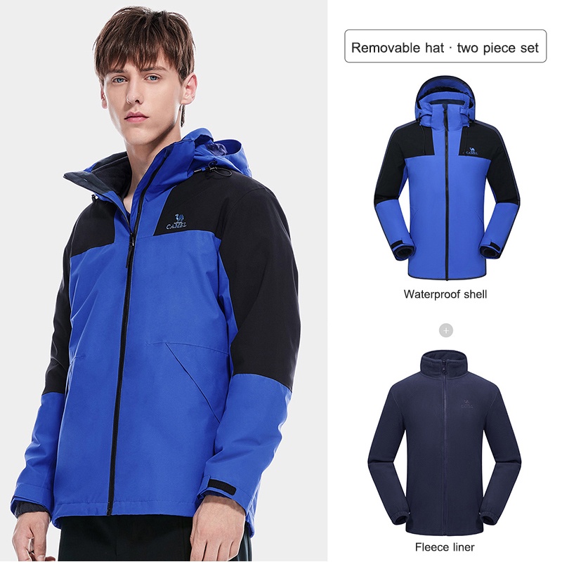 Áo Khoác Chống Thấm Nước Có Thể Tháo Rời Lạc Đà Cho Nam