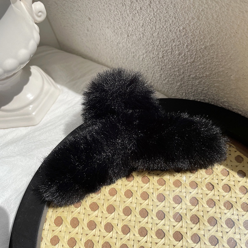 Kẹp Tóc Hình Cá Mập Phủ Lông Phong Cách Mới 2022