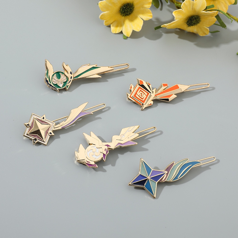 Kẹp Tóc Phong Cách Game Genshin Wendy Chạm Khắc Qingfengyuan Wanye God's