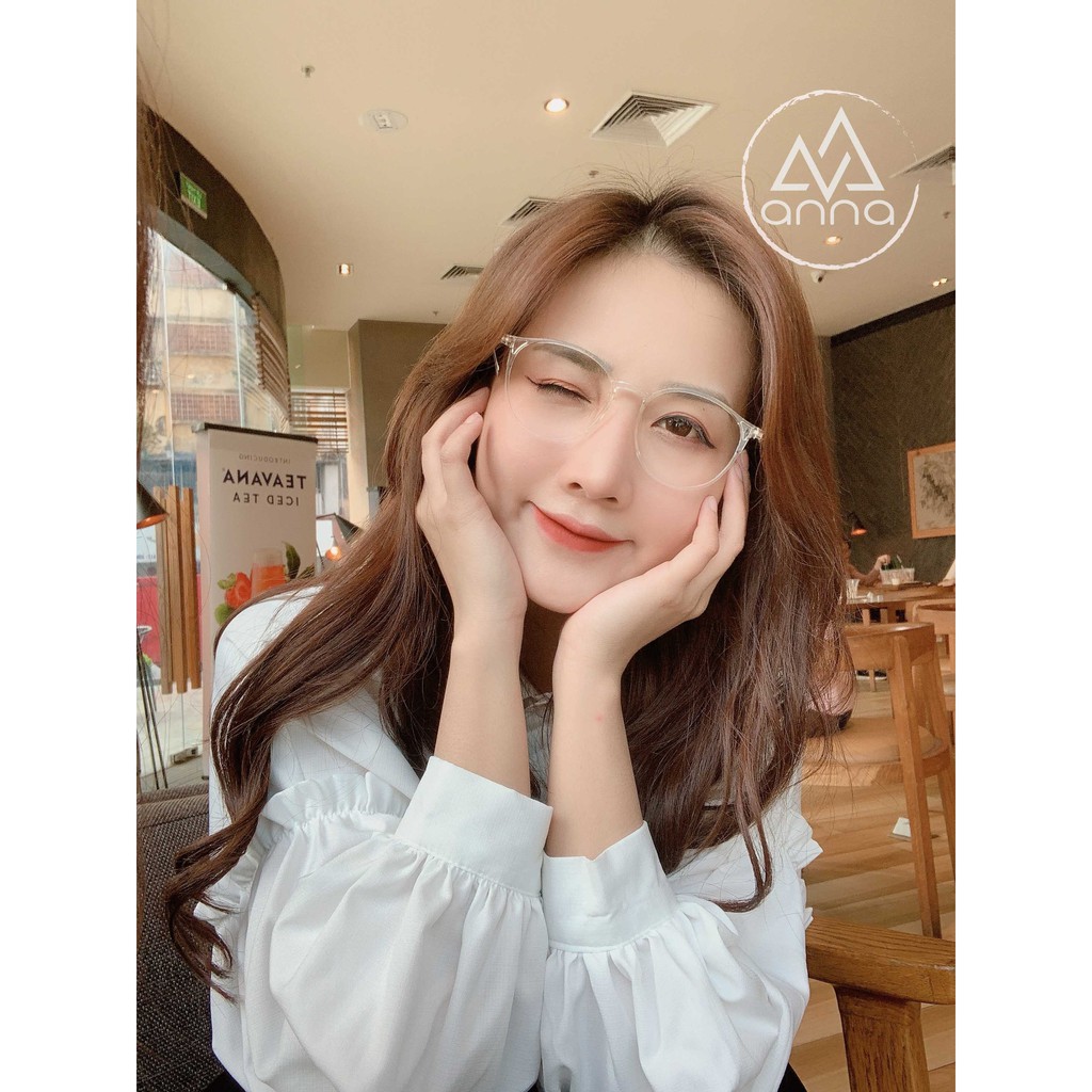 Gọng kính mắt thời trang nam nữ ANNA dáng tròn cá tính chất liệu nhựa dẻo 190HQ062 | BigBuy360 - bigbuy360.vn