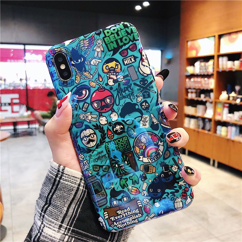 Ốp lưng hoạ tiết sáng tạo dành cho iPhone 6/6s plus 7/8 plus X/Xs Max/XR 11Pro max | BigBuy360 - bigbuy360.vn