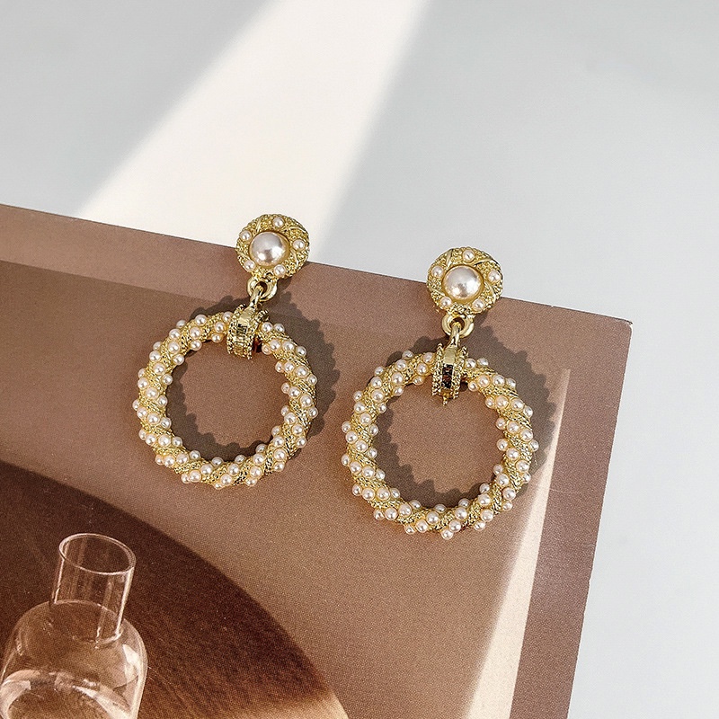 Đôi Bông Tai Ngọc Trai Thời Trang Hàn Quốc