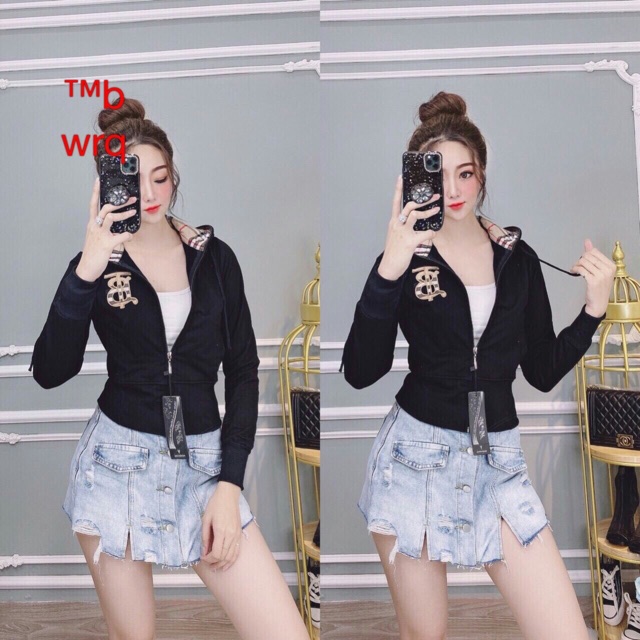 Áo khoác thun da cá TB phom lửng | BigBuy360 - bigbuy360.vn