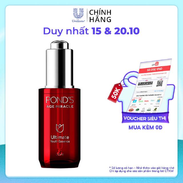 Dưỡng Chất Ngăn Ngừa Lão Hóa Chuyên Sâu Pond's Age Miracle Youth Essence (30g)