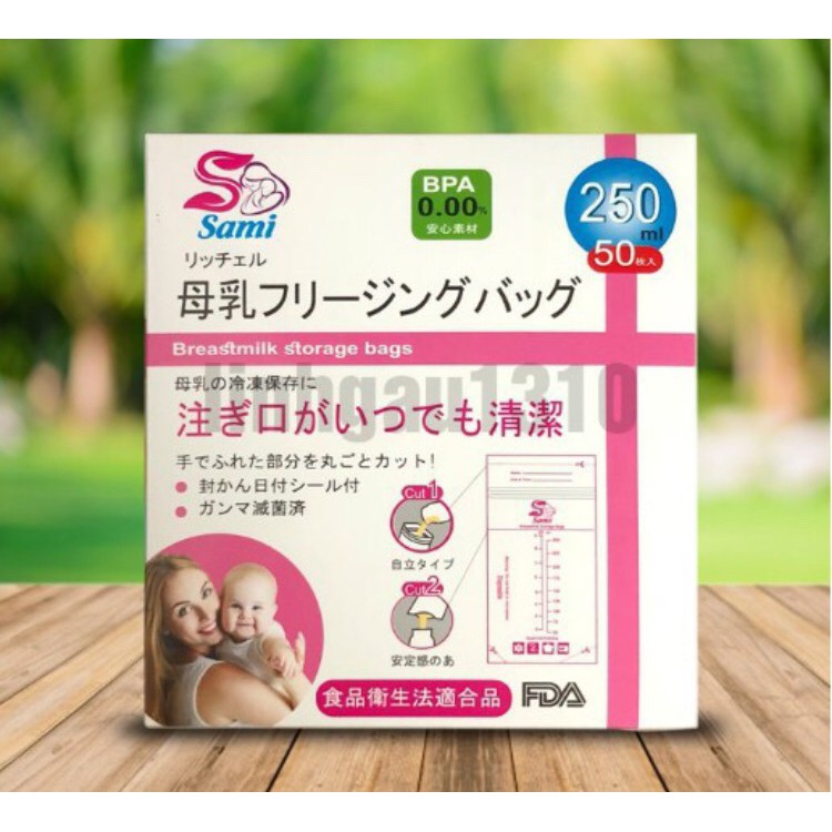 Túi trữ sữa sami nhật bản - 250ML (1016 ) Shop Phúc Yến