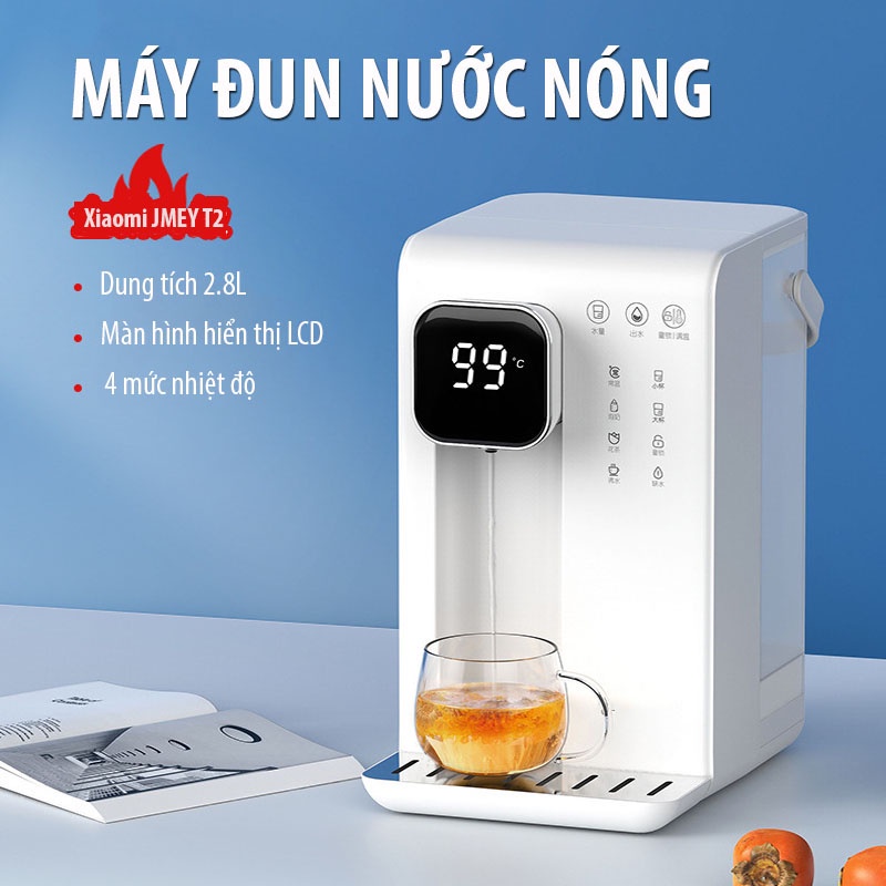 Bình Đựng Nước Nóng, Máy Đun Nước Nóng Thông Minh Tức Thời 3s Xiaomi JMEY T2, Bình Đựng Nước Để Bàn Tại Nhà