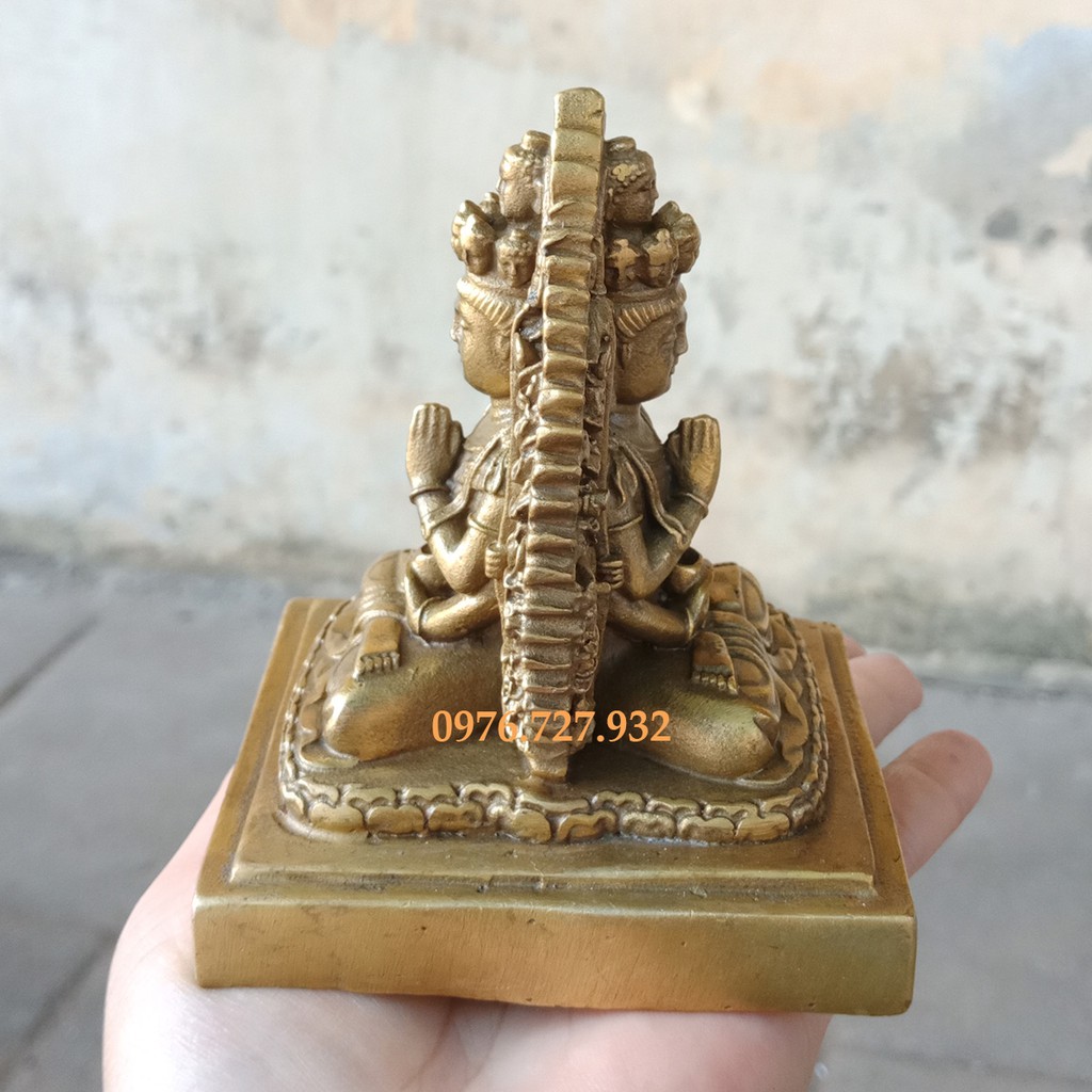 Tượng phật bà nghìn mắt nghìn tay để trên xe ô tô, tượng thiên thủ thiên nhãn