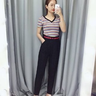 QUẦN ÂU PHỐI ĐAI ĐỎ