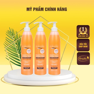 DẦU GỘI BYPHASSE KERATIN BÓNG MƯỢT TÓC (DA DẦU) 520ml