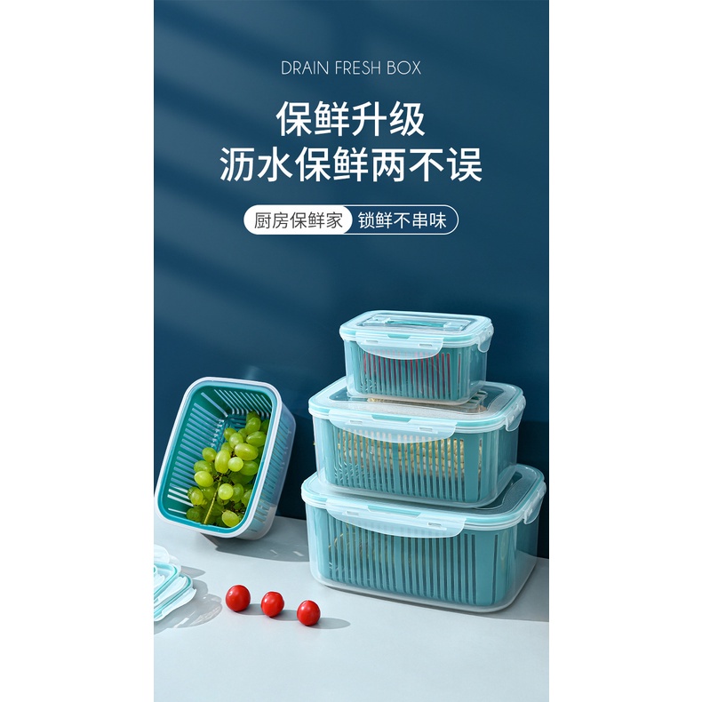 (xanh)BỘ HỘP TỦ LẠNH 5 MÓN