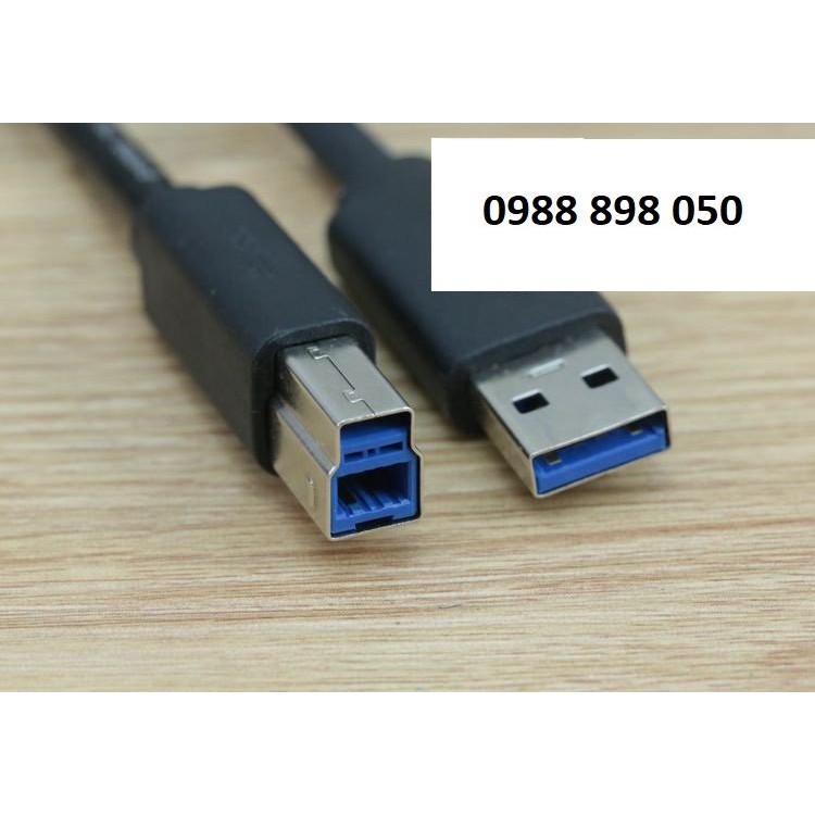 Cáp USB 3.0 Type A Sang Type B Tốc Độ Cao Hàng Chuẩn Bóc Máy bảo hành 12 tháng