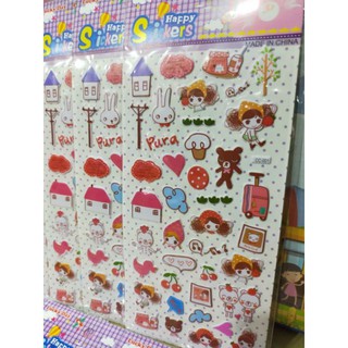 Stickers 3D mix hơn 40 mẫu