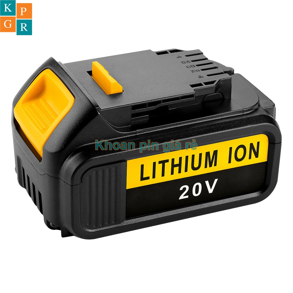 KPGR Vỏ pin Dewalt 18V Li-ion 3.7V nhận sạc zin