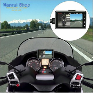 Camera hành trình xe máy màn hình 3 inch camera trước và sau
