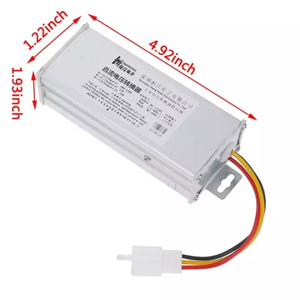 Đầu Chuyển Đổi Nguồn Sáng 12V-15A/180W DC 36V-72V 24V-60V Cho Xe Điện