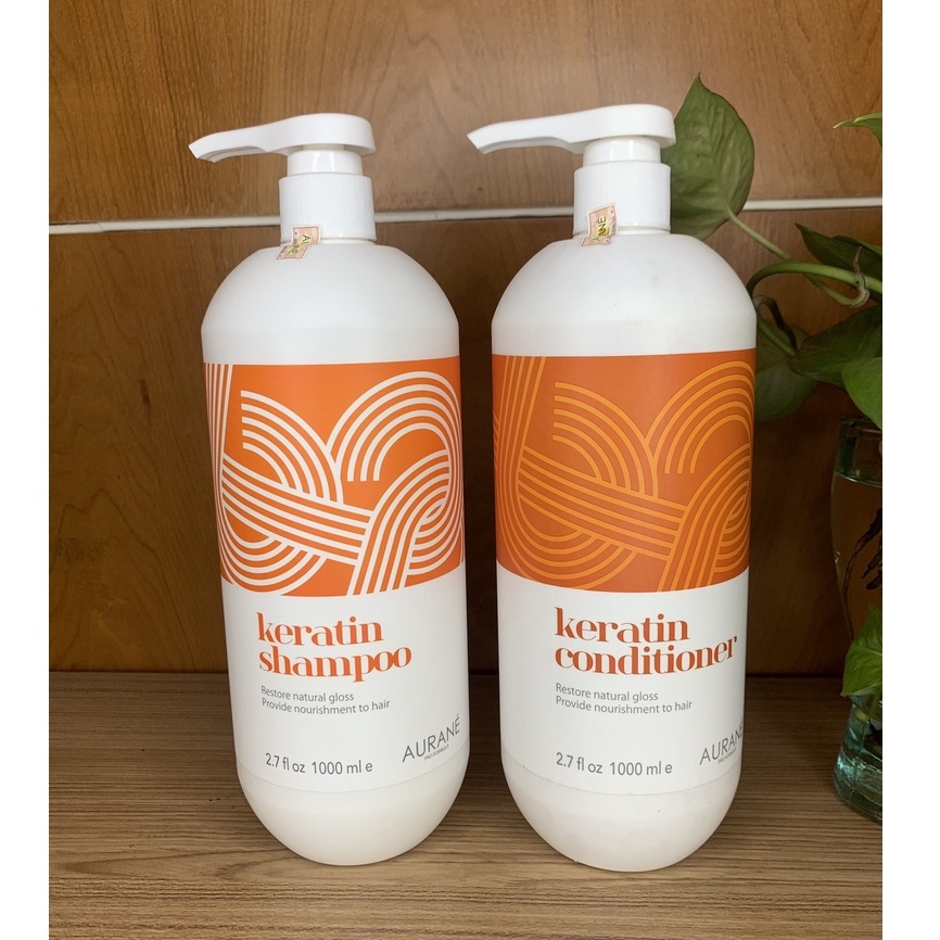 Cặp Dầu Gội Và Xả Keratin Aurane 1000ml x 2 ( Đây Là Giá Của Một Cặp Gồm Một Gội Và Một Xả )