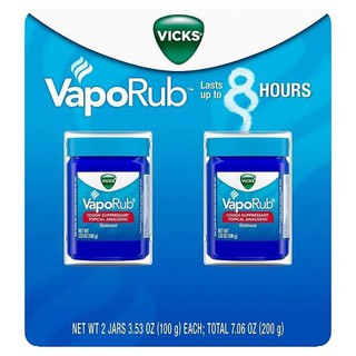 Vicks VapoRub Cough Suppressant & Topical Analgesic hũ 100g tách set