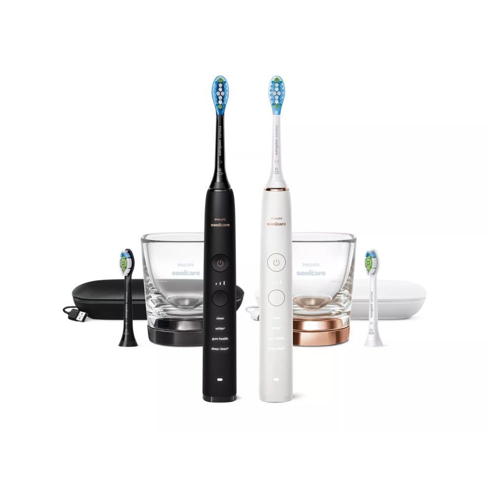 Bộ đôi bàn chải điện Philips Sonicare DiamondClean Smart 9000 series (hàng Mỹ)