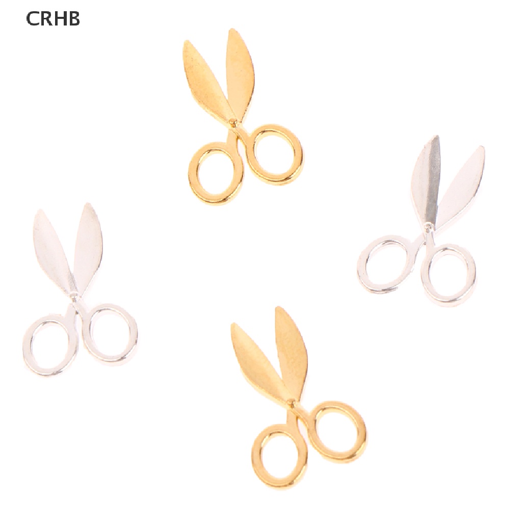 Set 2 Kéo Kim Loại Mini Tỉ Lệ 1: 12 Trang Trí Nhà Búp Bê Mới